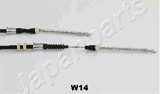 Трос ручного тормоза JAPANPARTS BC-W14