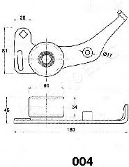 Натяжитель ремня ГРМ JAPANPARTS BE-004