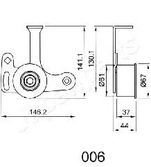 Натяжитель ремня ГРМ JAPANPARTS BE-006