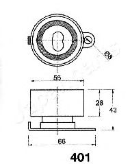 Натяжитель ремня ГРМ JAPANPARTS BE-401