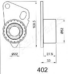 Натяжитель ремня ГРМ JAPANPARTS BE-402