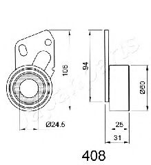 Натяжитель ремня ГРМ JAPANPARTS BE-408
