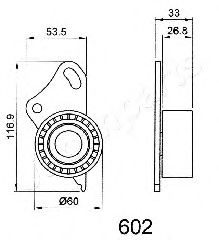 Натяжитель ремня ГРМ JAPANPARTS BE-602