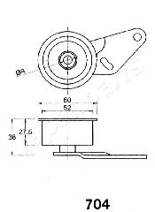 Натяжитель ремня ГРМ JAPANPARTS BE-704
