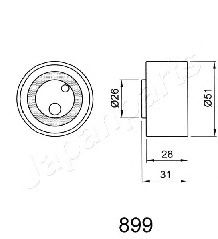 Натяжитель ремня ГРМ JAPANPARTS BE-899