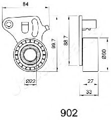 Натяжитель ремня ГРМ JAPANPARTS BE-902