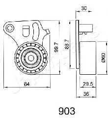 Натяжитель ремня ГРМ JAPANPARTS BE-903