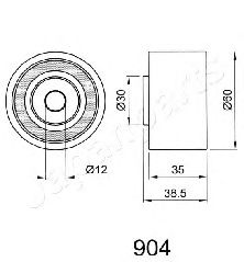 Натяжитель ремня ГРМ JAPANPARTS BE-904