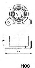 Натяжитель ремня ГРМ JAPANPARTS BE-H08