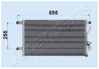 Радиатор кондиционера JAPANPARTS CND163018
