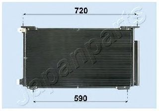 Радиатор кондиционера JAPANPARTS CND193013