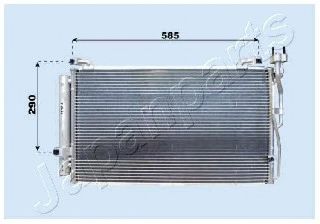 Радиатор кондиционера JAPANPARTS CND283025