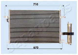 Радиатор кондиционера JAPANPARTS CND313014