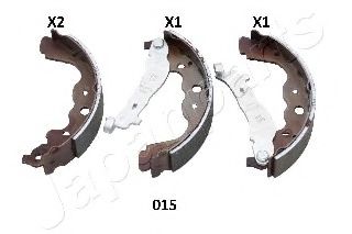 Тормозные колодки барабанные JAPANPARTS GF-015AF
