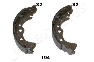 Тормозные колодки барабанные JAPANPARTS GF-104AF