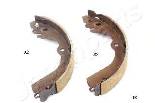 Тормозные колодки барабанные JAPANPARTS GF-116AF