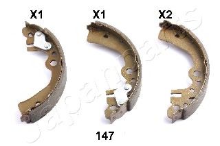 Тормозные колодки барабанные JAPANPARTS GF-147AF
