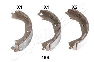 Тормозные колодки барабанные JAPANPARTS GF-196AF