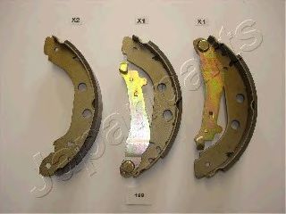 Тормозные колодки барабанные JAPANPARTS GF-199AF