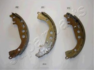 Тормозные колодки барабанные JAPANPARTS GF-204AF