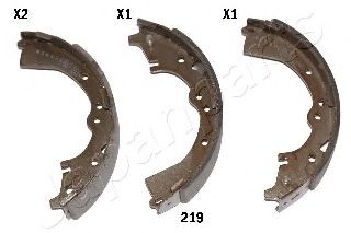 Тормозные колодки барабанные JAPANPARTS GF-219AF