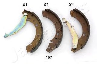 Тормозные колодки барабанные JAPANPARTS GF-407AF