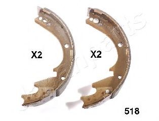 Тормозные колодки барабанные JAPANPARTS GF-518AF