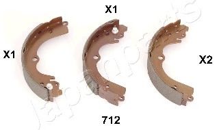 Тормозные колодки барабанные JAPANPARTS GF-712AF