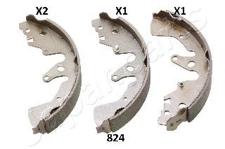 Тормозные колодки барабанные JAPANPARTS GF-824AF
