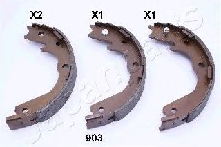 Тормозные колодки барабанные JAPANPARTS GF-903AF
