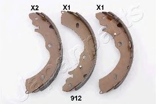 Тормозные колодки барабанные JAPANPARTS GF-912AF