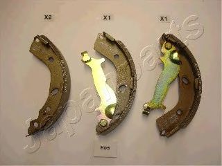 Тормозные колодки барабанные JAPANPARTS GF-H05AF