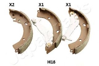 Тормозные колодки барабанные JAPANPARTS GF-H18AF