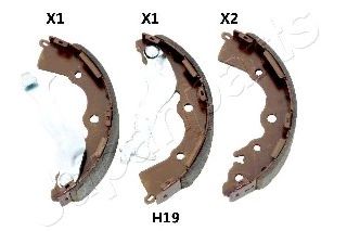 Тормозные колодки барабанные JAPANPARTS GF-H19AF