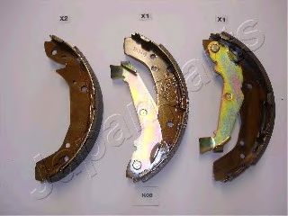 Тормозные колодки барабанные JAPANPARTS GF-K08AF