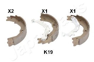 Тормозные колодки барабанные JAPANPARTS GF-K19AF