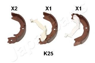 Тормозные колодки барабанные JAPANPARTS GF-K25AF