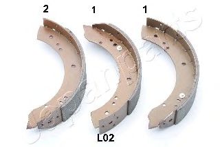 Тормозные колодки барабанные JAPANPARTS GF-L02AF
