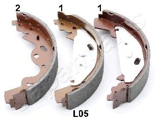 Тормозные колодки барабанные JAPANPARTS GF-L05AF