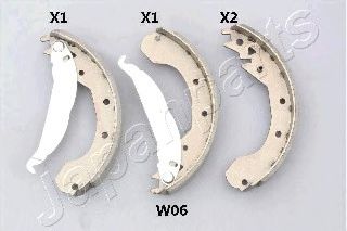 Тормозные колодки барабанные JAPANPARTS GF-W06AF