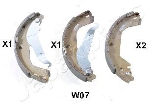 Тормозные колодки барабанные JAPANPARTS GF-W07AF