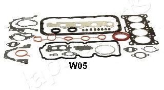 Комплект прокладок двигателя JAPANPARTS KM-W05