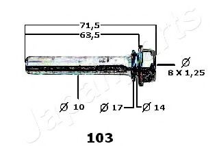 Ремкомплект тормозного суппорта JAPANPARTS KZ-103