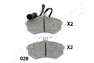 Тормозные колодки JAPANPARTS PA-020AF
