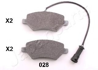 Тормозные колодки JAPANPARTS PA-028AF