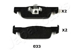 Тормозные колодки JAPANPARTS PA-033AF