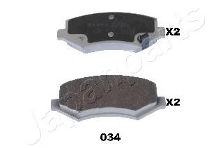 Тормозные колодки JAPANPARTS PA-034AF