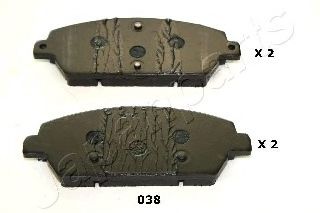 Тормозные колодки JAPANPARTS PA-038AF