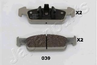Тормозные колодки JAPANPARTS PA-039AF