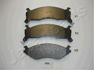 Тормозные колодки JAPANPARTS PA-056AF